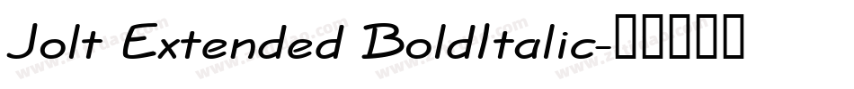 Jolt Extended BoldItalic字体转换